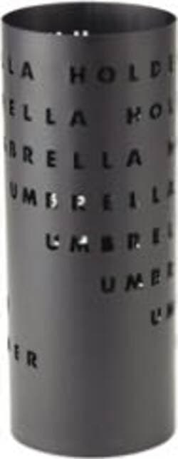 Portaombrelli - metallo verniciato - fantasia lettere - nero - King collection Casa e cucina/Arredamento/Ingresso/Portaombrelli Eurocartuccia - Pavullo, Commerciovirtuoso.it