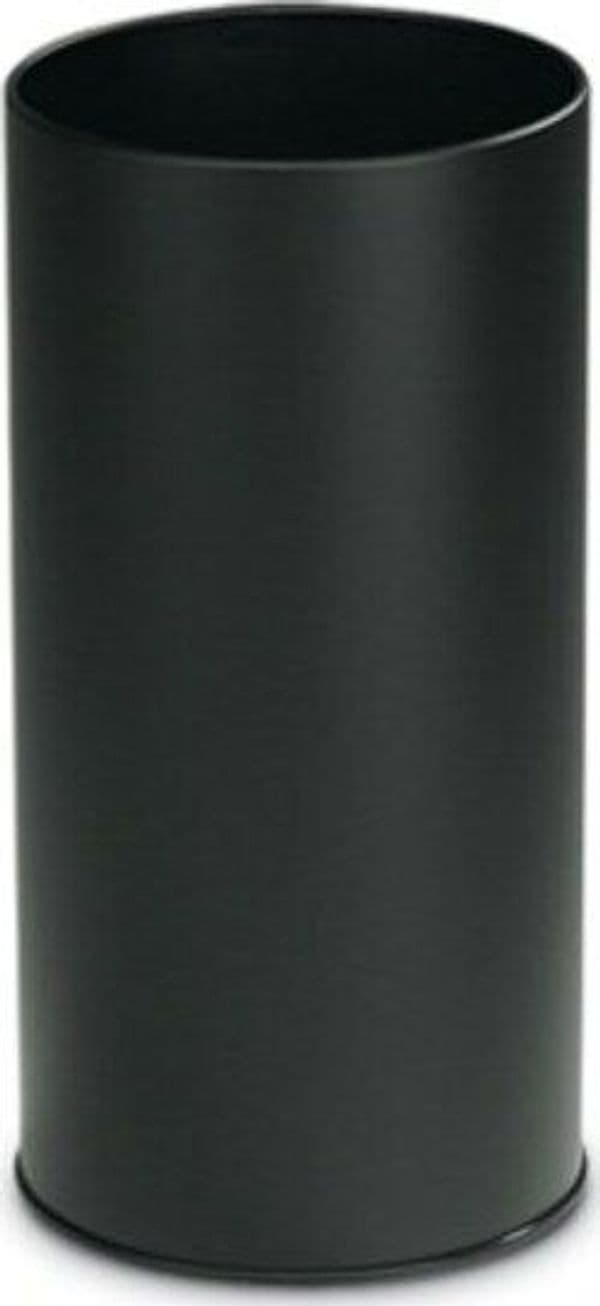 Portaombrelli tondo - metallo - diametro 24 cm - altezza 49 cm - 20 litri - nero - StilCasa Casa e cucina/Arredamento/Ingresso/Portaombrelli Eurocartuccia - Pavullo, Commerciovirtuoso.it