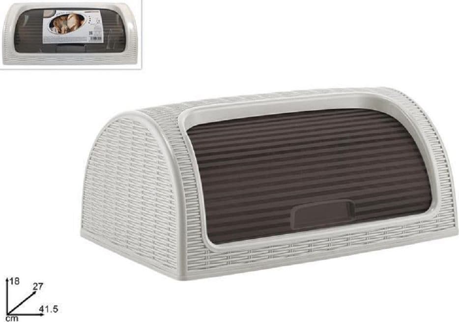 Portapane Pane Crock Serrandina Grande Rotolo Contenitore Effetto Rattan Bianco Casa, arredamento e bricolage > Cucina > Accessori cucina Trade Shop italia - Napoli, Commerciovirtuoso.it