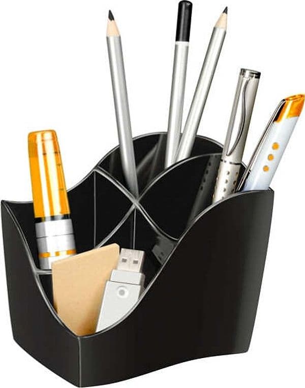 Portapenne Organizer Ellypse - 100 riciclabile - nero - 118x89 H98mm - CEP Cancelleria e prodotti per ufficio/Archivio ufficio e accessori per scrivania/Accessori da scrivania e archiviazione/Vaschette portacorrispondenza Eurocartuccia - Pavullo, Commerciovirtuoso.it