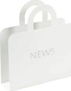 Portariviste - News - acciaio verniciato - bianco - King Collection Cancelleria e prodotti per ufficio/Archivio ufficio e accessori per scrivania/Archivio ufficio/Cartelle/Portariviste Eurocartuccia - Pavullo, Commerciovirtuoso.it