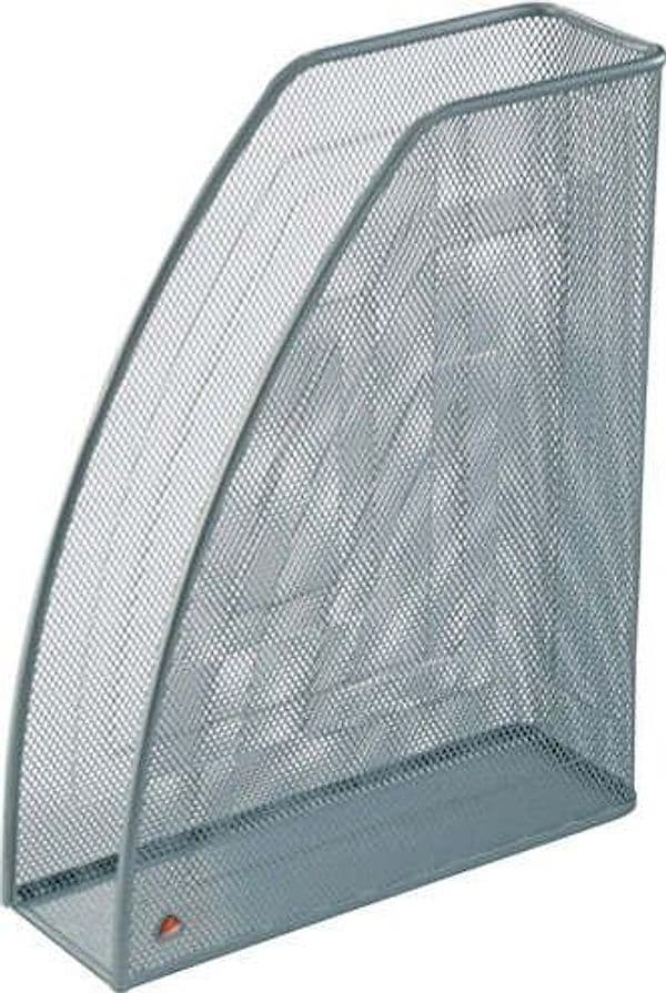 Portariviste Mesh - rete metallica - 26x8x33 5 cm - argento - Alba Cancelleria e prodotti per ufficio/Archivio ufficio e accessori per scrivania/Archivio ufficio/Cartelle/Portariviste Eurocartuccia - Pavullo, Commerciovirtuoso.it