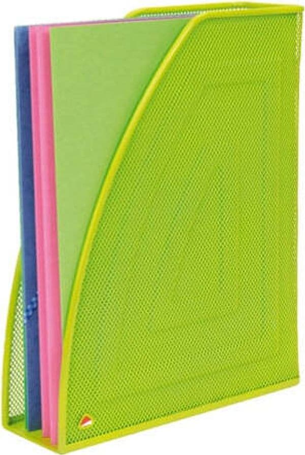 Portariviste Mesh - rete metallica - 26x8x33 5 cm - verde - Alba Cancelleria e prodotti per ufficio/Archivio ufficio e accessori per scrivania/Archivio ufficio/Cartelle/Portariviste Eurocartuccia - Pavullo, Commerciovirtuoso.it