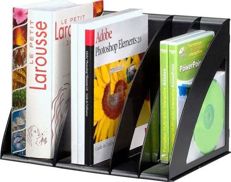 Portariviste modulare - 6 divisori regolabili - 30x22x22 cm - nero - Cep Cancelleria e prodotti per ufficio/Archivio ufficio e accessori per scrivania/Archivio ufficio/Cartelle/Portariviste Eurocartuccia - Pavullo, Commerciovirtuoso.it