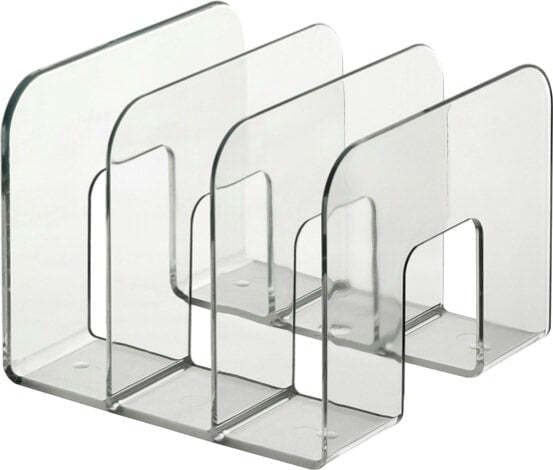 Portariviste Trend - 3 scomparti - 21 5x21 cm - dorso 16 5 cm - trasparente - Durable Cancelleria e prodotti per ufficio/Archivio ufficio e accessori per scrivania/Archivio ufficio/Cartelle/Portariviste Eurocartuccia - Pavullo, Commerciovirtuoso.it