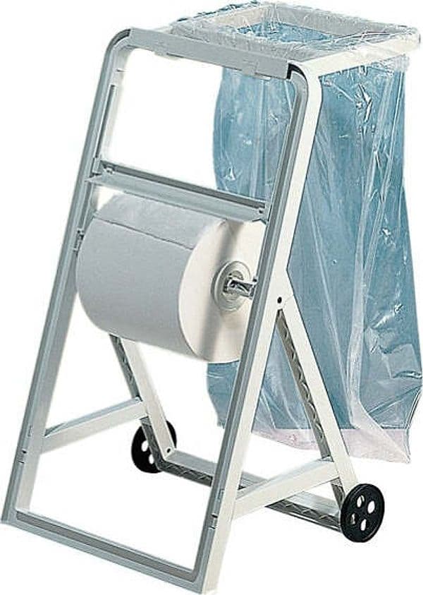 Portasacco per dispenser a cavalletto - ABS - 4 2x35 6x40 cm - bianco - Mar Plast Commercio Industria e Scienza/Forniture sanitarie e igieniche/Accessori e sanitari bagno/Supporti per asciugamani di carta commerciali Eurocartuccia - Pavullo, Commerciovirtuoso.it