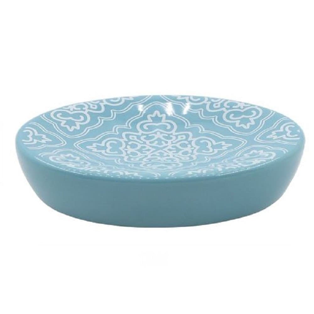 Portasapone Saponetta Accessorio Arredo Bagno Azzurro Con Maioliche 11x3cm 87023 Casa e cucina/Bagno/Accessori e biancheria da bagno per bambini/Accessori/Dosatori e porta accessori/Piattini portasapone Trade Shop italia - Napoli, Commerciovirtuoso.it