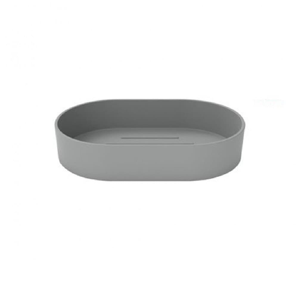 Portasapone-Saponetta-Da-Bagno-In-Plastica-Accessorio-Grigio-13x8.5x2.5-Cm-69856