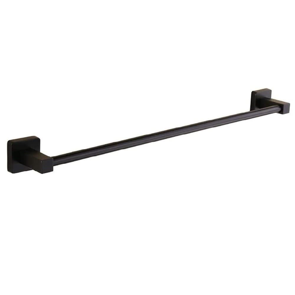 Portasciugamani In Acciaio Inox Singolo Nero Da 60 Cm Per Bagno Design Moderno Casa e cucina/Bagno/Mobili da bagno/Portasciugamani/Ganci portasciugamani Trade Shop italia - Napoli, Commerciovirtuoso.it