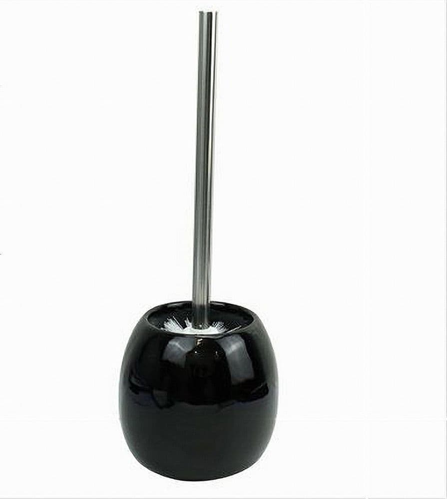 PORTASCOPINO IN CERAMICA NERO CON SCOPINO MODERNO ACCESSORIO ARREDO BAGNO 79251 in Scopini e porta scopini Trade Shop italia - Napoli, commercioVirtuoso.it