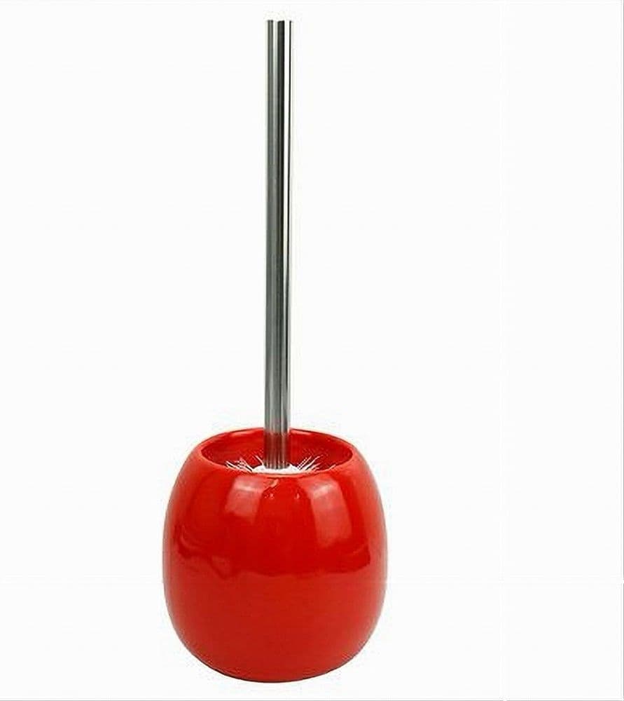 PORTASCOPINO IN CERAMICA ROSSO CON SCOPINO MODERNO ACCESSORIO ARREDO BAGNO 79263 in Scopini e porta scopini Trade Shop italia - Napoli, commercioVirtuoso.it