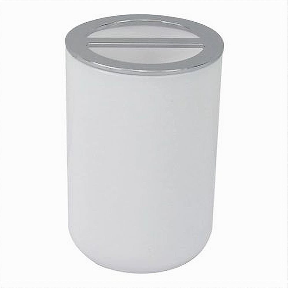 Portaspazzolini Bicchiere Accessori Bagno 2 Fori Bianco Silver Contenitore 79863 Casa, arredamento e bricolage > Accessori Bagno > Set da Bagno Trade Shop italia - Napoli, Commerciovirtuoso.it