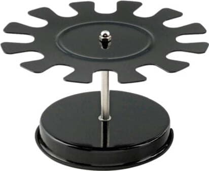 Portatimbri circolare - 12 posti - nero - metallo - Koala Cancelleria e prodotti per ufficio/Archivio ufficio e accessori per scrivania/Etichette divisori per schedario e timbri/Timbri e materiali per timbri/Scatole per timbri Eurocartuccia - Pavullo, Commerciovirtuoso.it