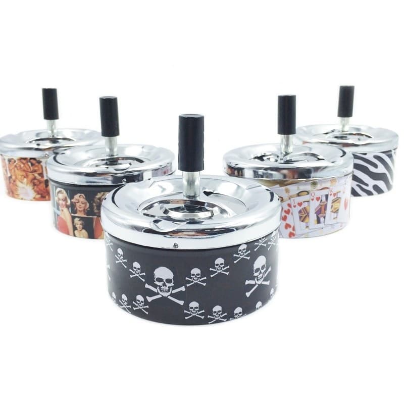 POSACENERE PORTACENERE PREMI GIREVOLE CENERIERA ANTIVENTO DIVERSE FANTASIE Casa e cucina/Decorazioni per interni/Posacenere Trade Shop italia - Napoli, Commerciovirtuoso.it