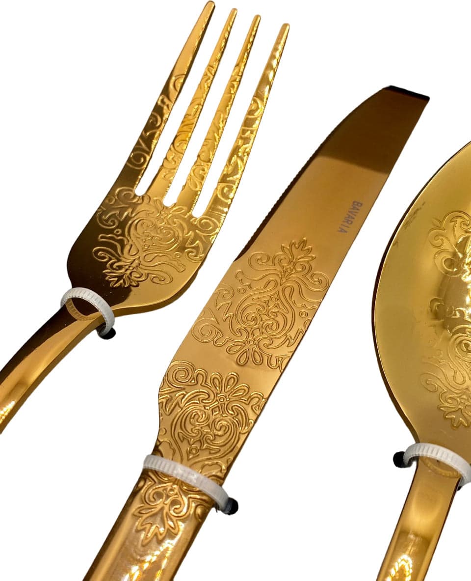 Posate 24 Pezzi Bavaria Ottingher In Acciaio 3358COP ramate intarsiate Casa e cucina/Stoviglie/Posate/Set di posate/Set di posate miste Led Mall Home - Napoli, Commerciovirtuoso.it
