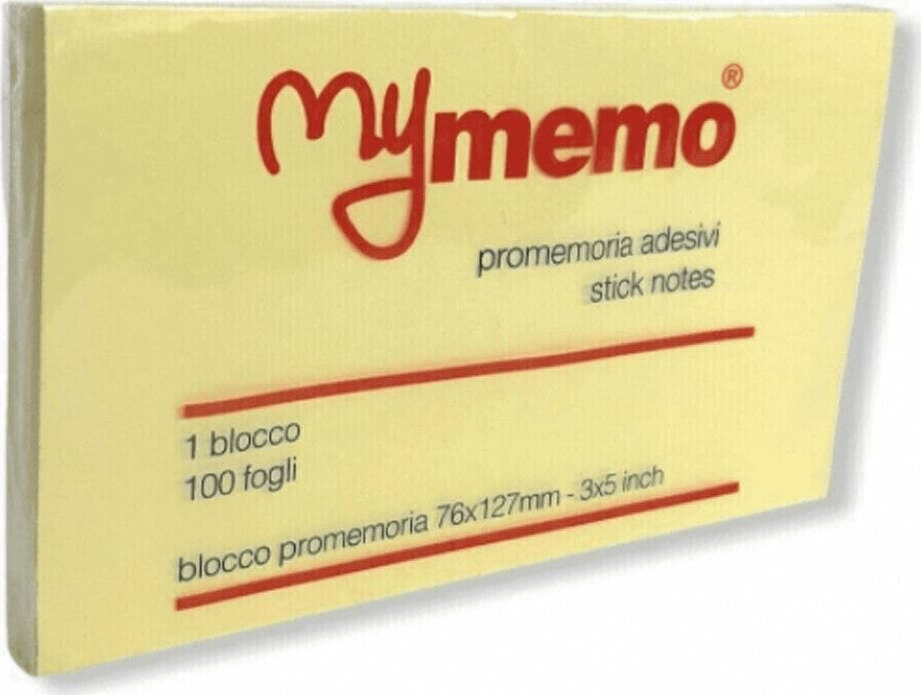 Post-it-my-memo-76x127-giallo-cf.12-Nobrand