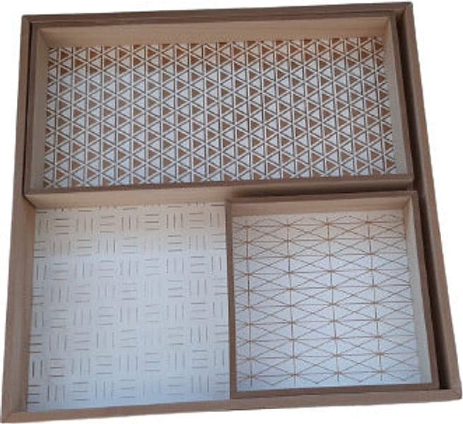 Potiron Tris di vassoi in MDF Casa e cucina/Stoviglie/Piatti ciotole e vassoi/Piatti per servire/Vassoi/Vassoi da portata Scontolo.net - Potenza, Commerciovirtuoso.it