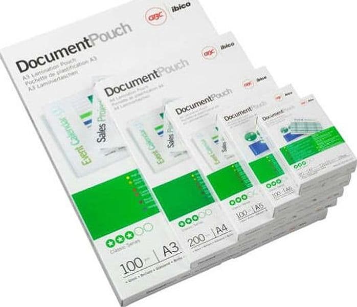 Pouches - IBM - 59x83 mm - 2x125 micron - GBC - scatola 100 pezzi Cancelleria e prodotti per ufficio/Elettronica per ufficio/Accessori/Pouches per plastificatrici Eurocartuccia - Pavullo, Commerciovirtuoso.it