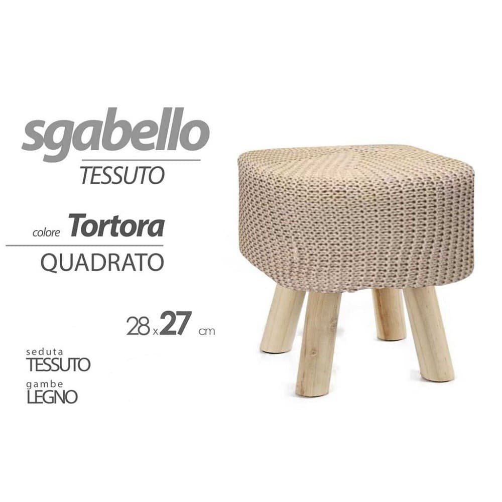 Pouf Sgabello Poggiapiedi Quadrato Moderno Piedi In Legno Tortora 27x28cm 827709 Casa e cucina/Organizzazione interni/Contenitori ceste e cestini/Scatole e bauli/Bauli Trade Shop italia - Napoli, Commerciovirtuoso.it