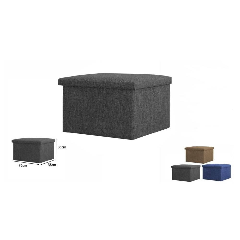 Pouff-Puff-Pouf-Contenitore-Imbottito-Con-Seduta-In-Tessuto-76-X-38-X-35cm-69588