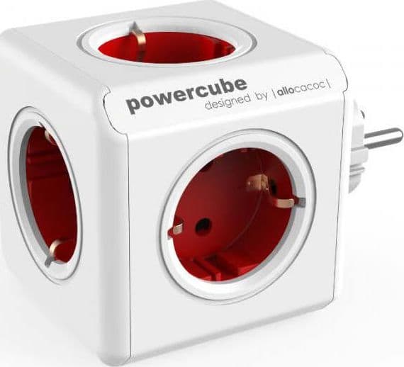 PowerCube-Original-Spina-a-5-Prese-Rosso-Allocacoc