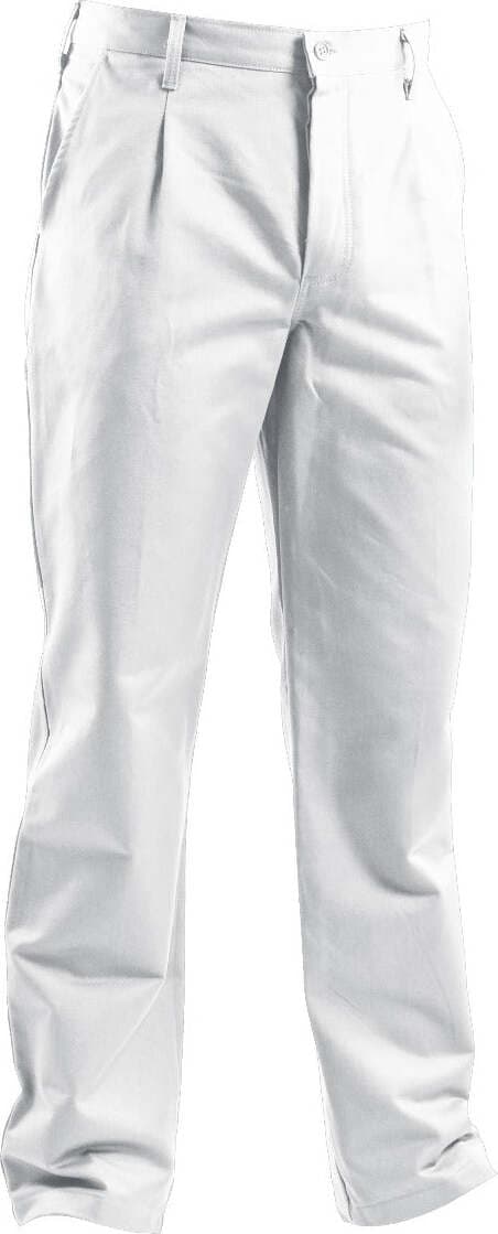 P&P LOYAL - PANTALONE FUSTAGNO COLORE BIANCO COTONE 100% MASSAUA TAGLIA XXXL