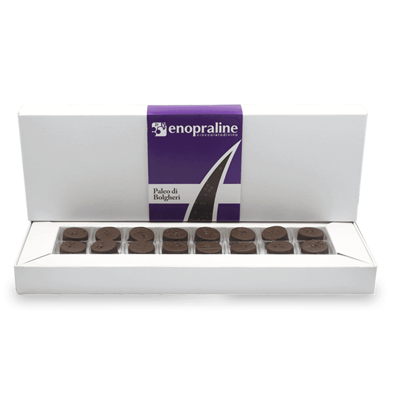 Praline Cioccolato Aromatizzate al Cabernet Franc 200gr. Enopraline di Paleo di Bolgheri Cioccolatini Artigianali Made in Italy Alimentari e cura della casa/Snack dolci e salati/Caramelle cioccolatini e gomme da masticare/Caramelle e cioccolatini in confezione regalo/Cioccolatini in confezione regalo Conca d’Oro - Campiglia Marittima, Commerciovirtuoso.it