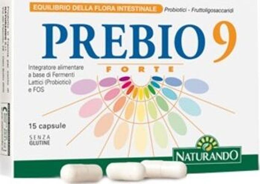 PREBIO 9 FORTE integratore alimentare 15 capsule Naturando