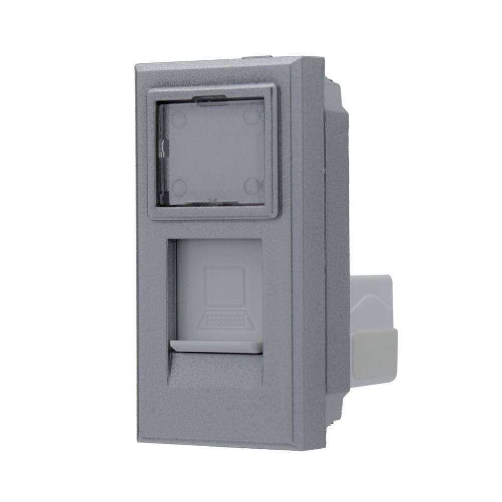 Presa-Dati-Connettore-Rj45-Cat5e-Silver-Coperchio-Compatibile-Bticino-Axolute