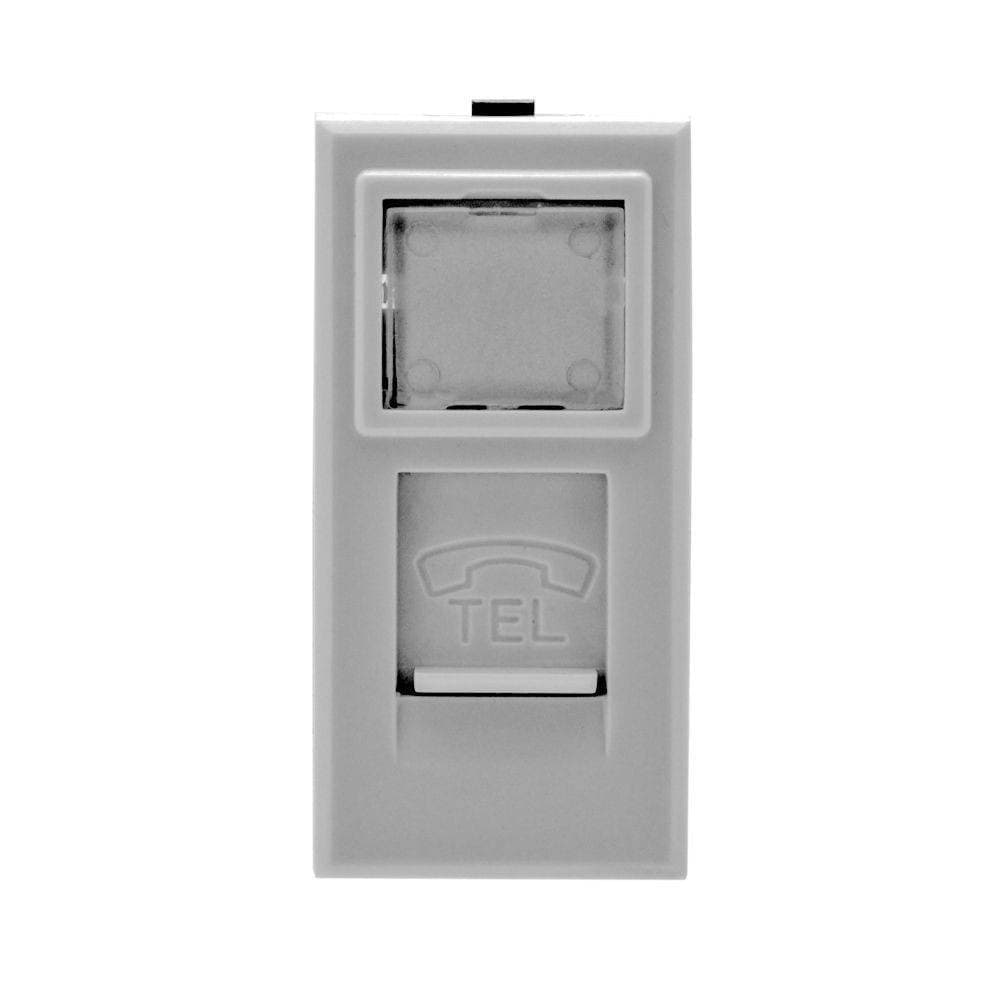 Presa-Telefonica-Plug-Rj11-Bianco-Con-Coperchio-Compatibile-Bticino-Axolute