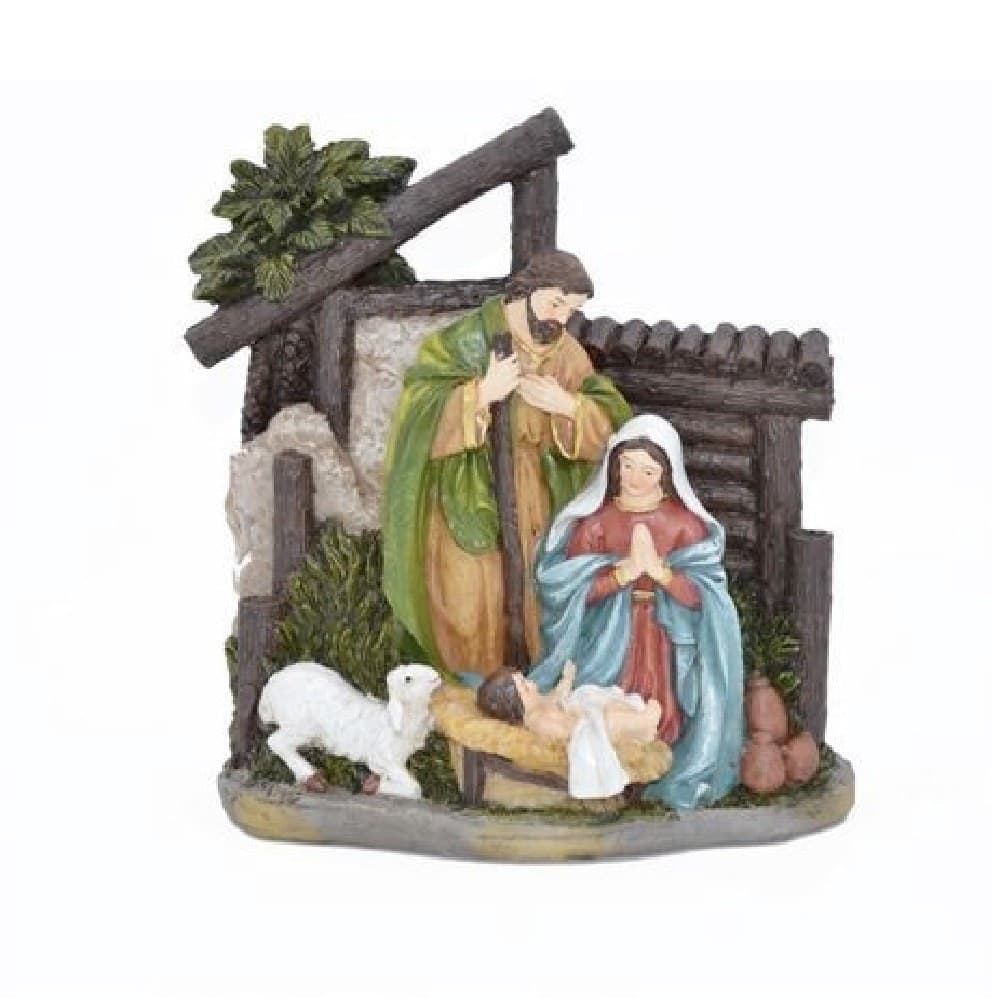 Presepe Nativit? In Resina Scenario Sacra Famiglia Decorazioni Natalizie Casa e cucina/Decorazioni per interni/Addobbi e decorazioni per ricorrenze/Decorazioni natalizie/Presepi/Statuine e fondali per il presepe Trade Shop italia - Napoli, Commerciovirtuoso.it
