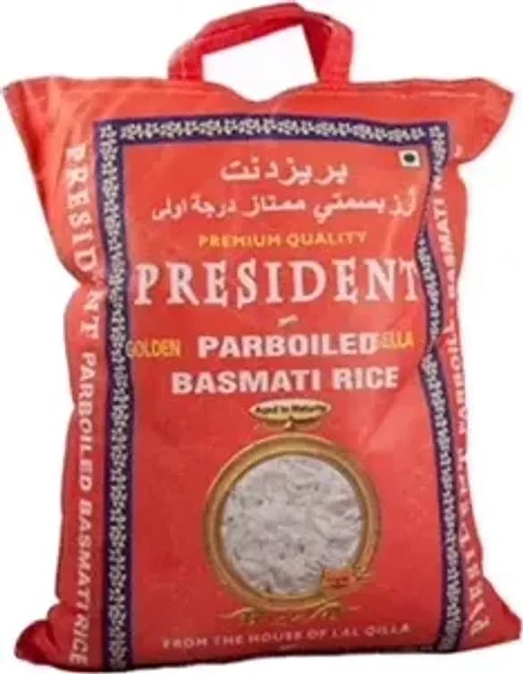 PRESIDENT GOLDEN SELLA - RISO BASMATI PARBOILED 5kg in Basmati Agbon - Martinsicuro, commercioVirtuoso.it