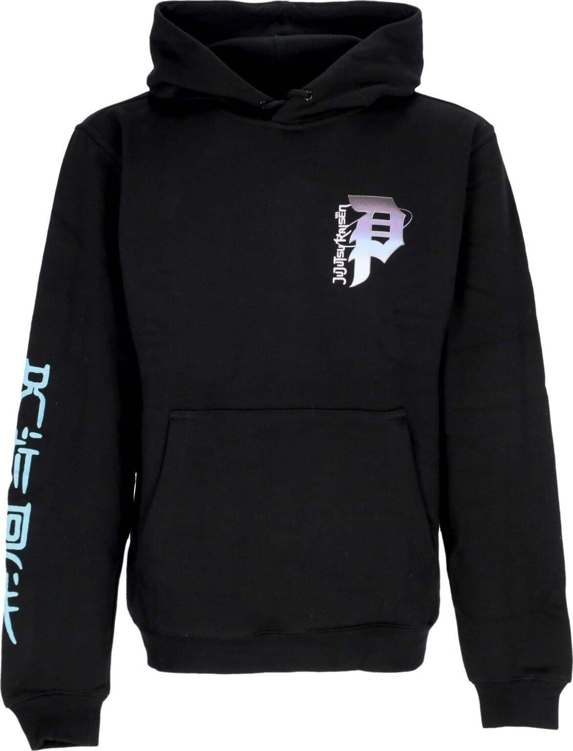 PRIMITIVE-Felpa-Cappuccio-Uomo-Nobara-Hoodie-X-Jujutsu-Kaisen-Black-da-uomo