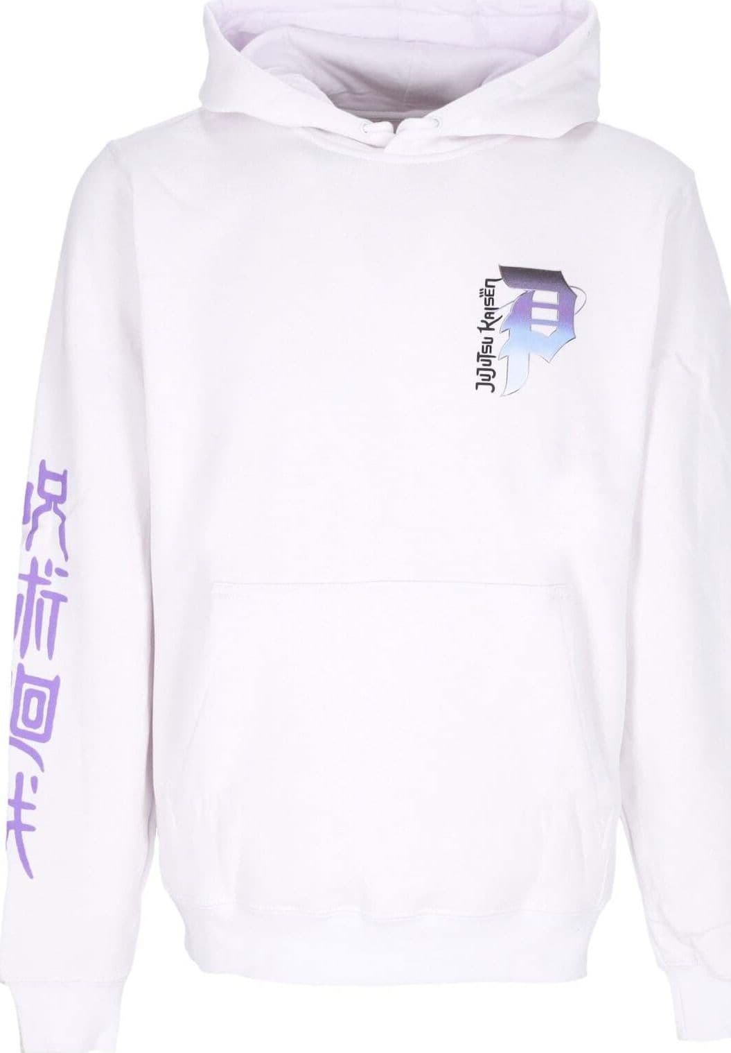 PRIMITIVE-Felpa-Cappuccio-Uomo-Nobara-Hoodie-X-Jujutsu-Kaisen-White-da-uomo