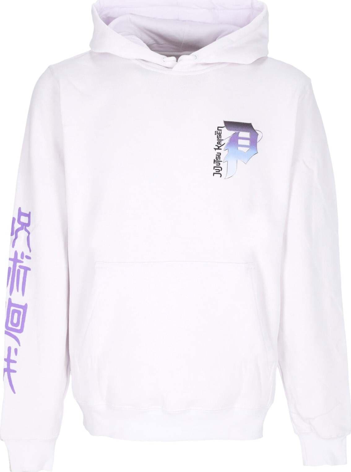 PRIMITIVE-Felpa-Cappuccio-Uomo-Nobara-Hoodie-X-Jujutsu-Kaisen-White-da-uomo