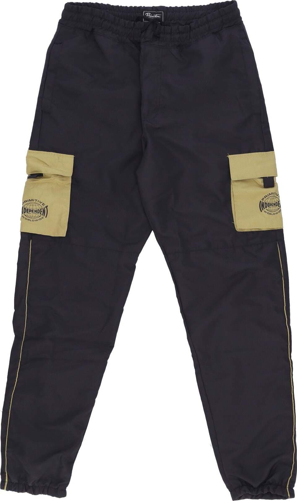 PRIMITIVE-Pantalone-Tuta-Uomo-Global-Tech-Pant-X-Independent-Black-da-uomo