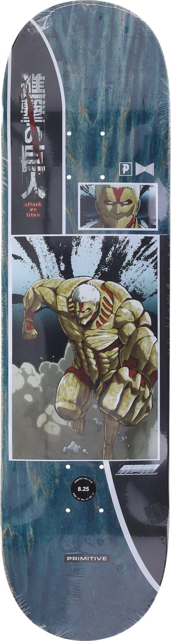PRIMITIVE-Skateboard-Tavola-Uomo-Neal-Armored-Deck-X-Attack-On-Titan-Green/multi-da-uomo