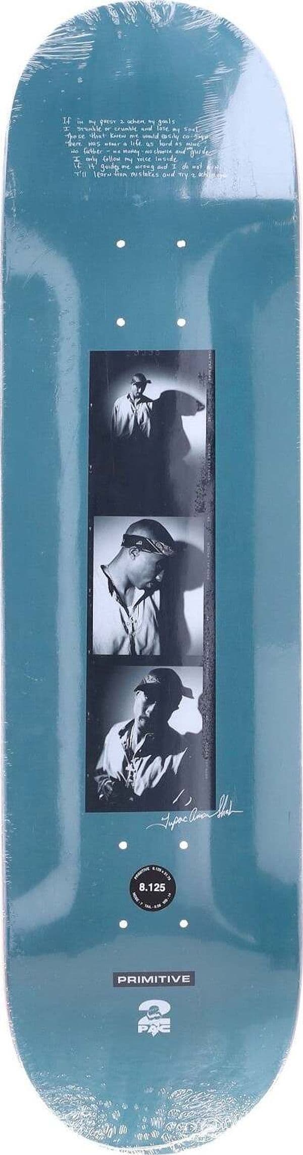 PRIMITIVE-Skateboard-Tavola-Uomo-Shadows-Deck-X-Tupac-Orange-da-uomo