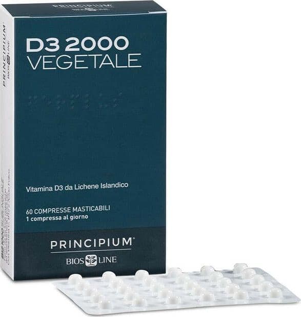 Principium D3 2000 Vegetale 60 cpr Bios Line Integratore alimentare