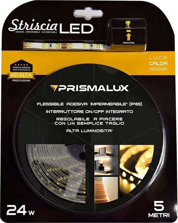 Prismalux LSK5MT65-C Striscia LED Completa 12 W, Bianco, 8 x 5m Illuminazione/Illuminazione per interni/Illuminazione speciale/Nastri LED Scontolo.net - Potenza, Commerciovirtuoso.it
