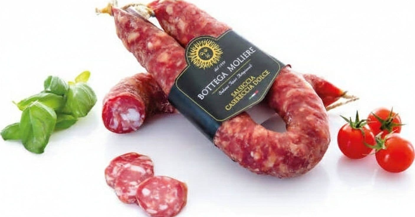 Prodotti Tipici Salsiccia Casereccia Pugliese 500 Gr. Salumi Tipici La Bottega di Pasquale - Noci, Commerciovirtuoso.it