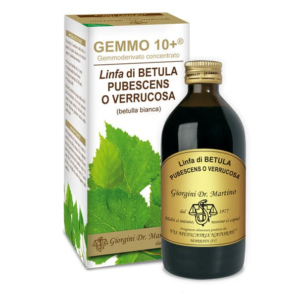 Gemmo 10+ Betulla bianca linfa gemmoderivato analcolico 200ml in Diuretici Naturopatica Shop & Therapy - Reggio Calabria, commercioVirtuoso.it