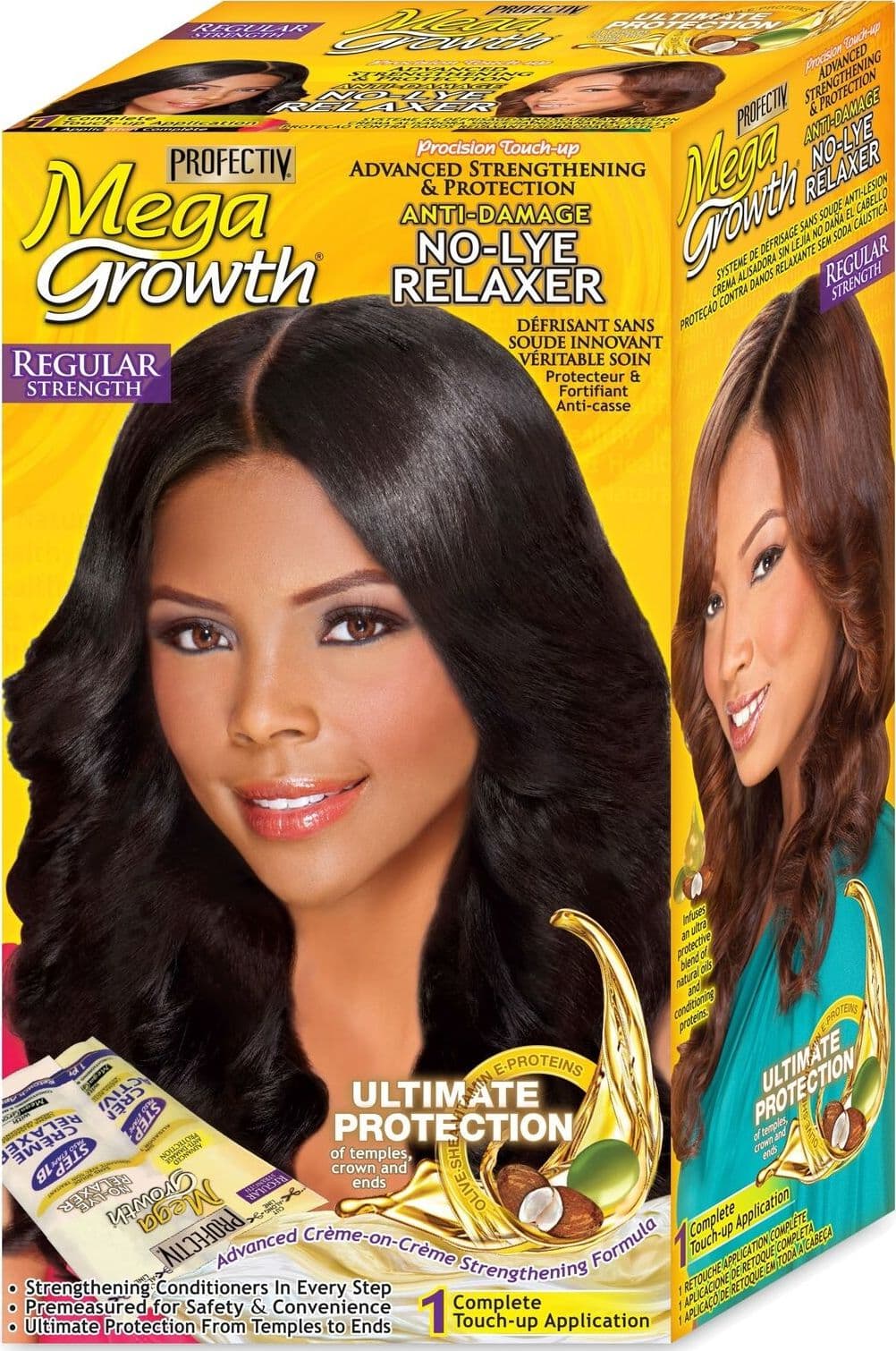 PROFECTIV MEGA GROWTH NO-LYE RELAXER REGULAR 1 TOUCH-UP APPLICATION STIRAGGIO PER CAPELLI . in Trattamenti liscianti Agbon - Martinsicuro, commercioVirtuoso.it