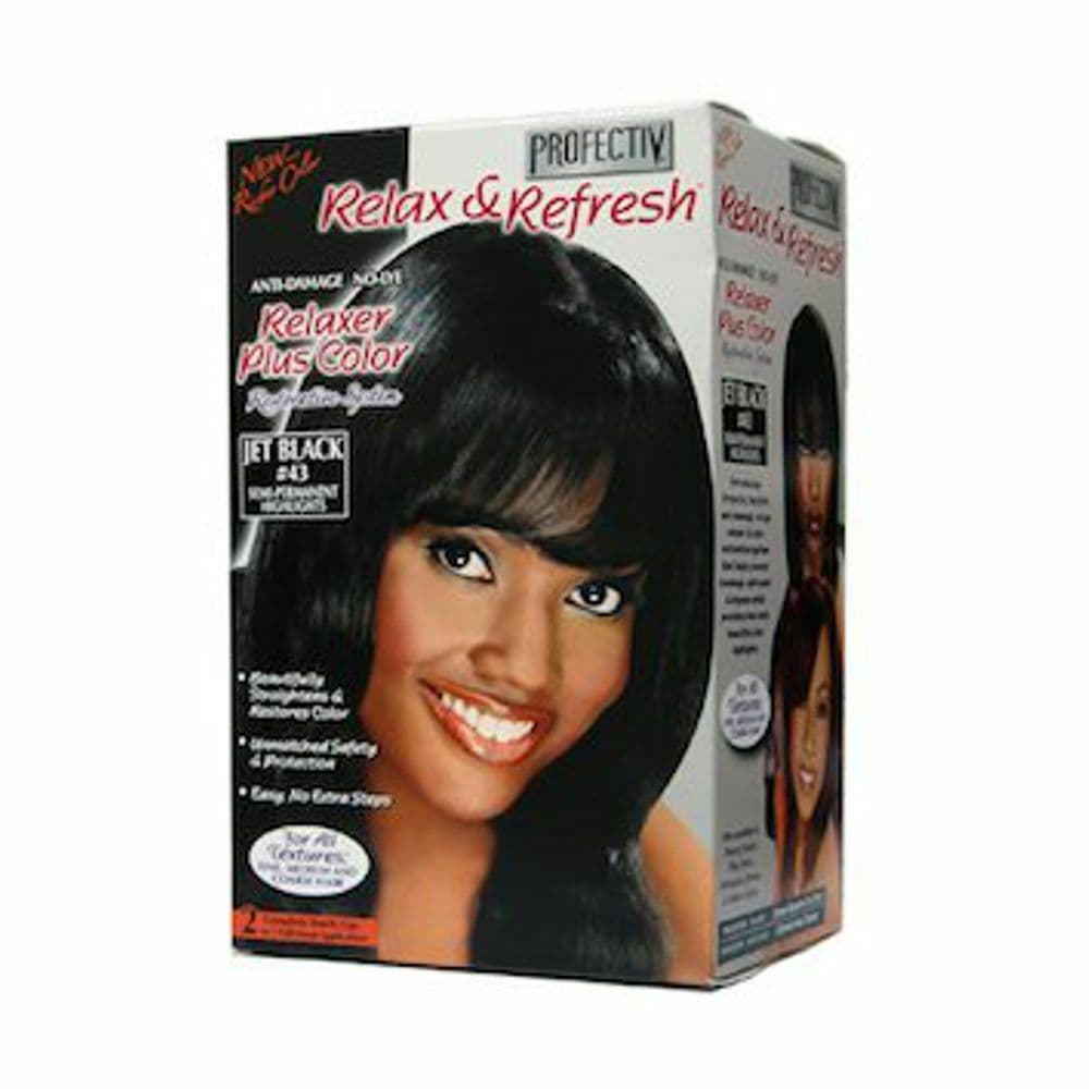 Profective Relaxer Colour Kit Jet Black 43 Kit Capelli Lisciante Anti Danno Rinforzante Colore Nero in Trattamenti liscianti Agbon - Martinsicuro, commercioVirtuoso.it