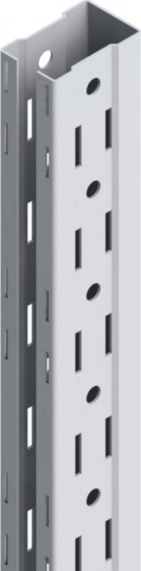 Profilo a U per Scaffale Profilo Con Asole Rettangolari Grigio Mt.2,5 Commercio Industria e Scienza/Materie prime/Metalli e leghe/Alluminio/Profili in alluminio Ferus - Montoro, Commerciovirtuoso.it