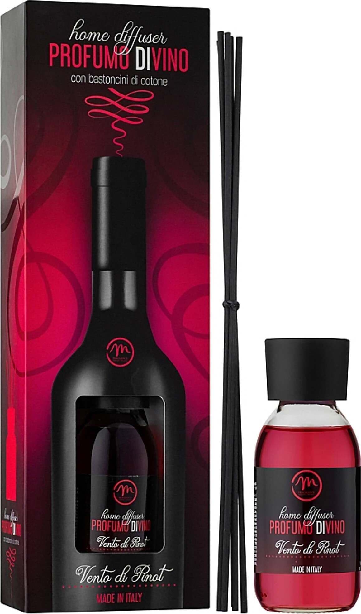 Profumo diVino Vento di Pinot 125ml Profumatore per Ambienti con Bastoncini Inclusi Made in Italy Diffusore Essenze Casa e cucina/Decorazioni per interni/Profumazione ambiente/Accessori per la profumazione della casa Tiziana non solo gioielli - Civitanova Marche, Commerciovirtuoso.it
