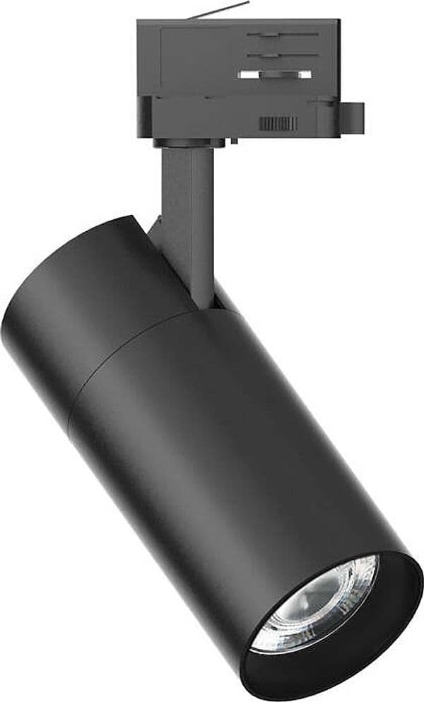 Proiettore-Cilindrico-Quick-Alluminio-Nero-Led-28W-3000K-Luce-Calda-On-Off-Cri80