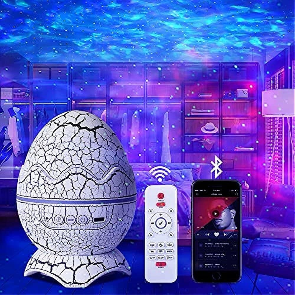 PROIETTORE CON LETTORE MUSICALE WIRELESS DINOSAUR EGG GALAXY STARRY SKY TELECOMANDO in Luci notturne per bambini Trade Shop italia - Napoli, commercioVirtuoso.it