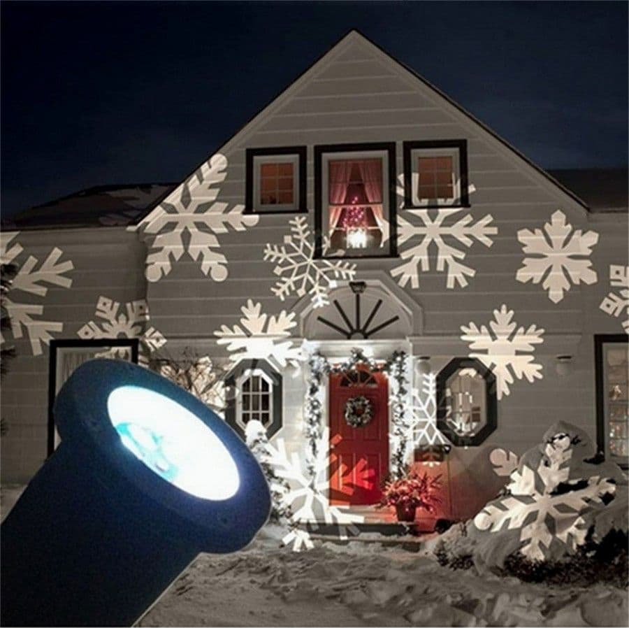 Proiettore Faretto Led Effetto Fiocco Di Neve Bianca Addobbi Natale Per Esterno in Proiettori Trade Shop italia - Napoli, commercioVirtuoso.it