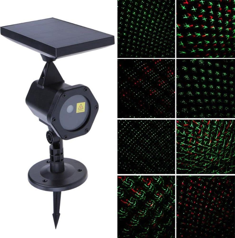 Proiettore Laser Con Pannello Solare Natalizio Fascio Luce Verde Rosso in Proiettori Trade Shop italia - Napoli, commercioVirtuoso.it